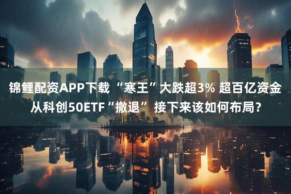锦鲤配资APP下载 “寒王”大跌超3% 超百亿资金从科创50ETF“撤退” 接下来该如何布局?