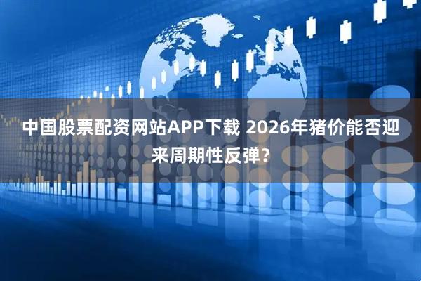 中国股票配资网站APP下载 2026年猪价能否迎来周期性反弹?